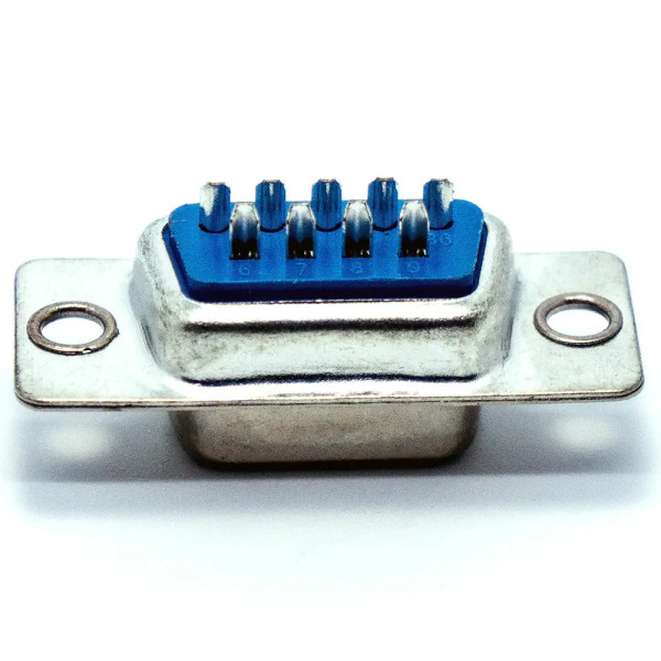 Купить Разъём компьютерный, гнездо DB-9F, 9pin (female) монтажное, пайка на кабель Магазин радиоэлектроники и радиодеталей RELCOMA, радиорынок каталог Киев, Украина