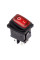 Купить Переключатель мини KCD1-4-201W, IP65, 6A, 4pin, подстветка 220V, ON-OFF, красный Магазин радиоэлектроники и радиодеталей RELCOMA, радиорынок каталог Киев, Украина