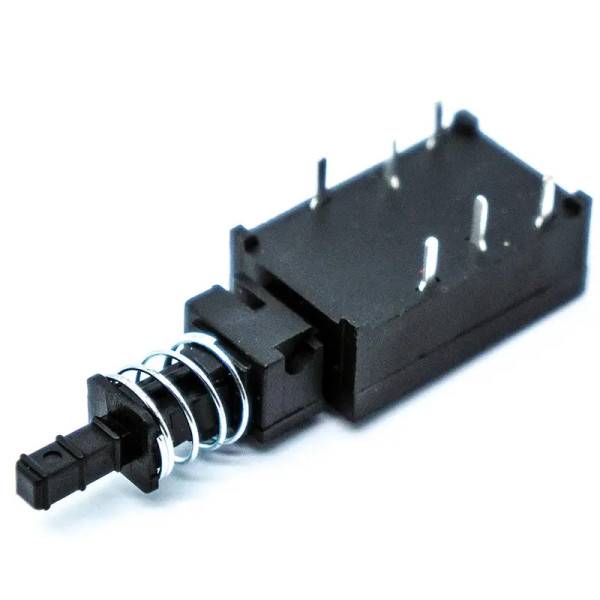 Купити Кнопка ПКН з фіксацією, JD01 (PWL-2P2T), 220V, 6A, 6PIN, на витяжку Магазин радіоелектроніки та радіодеталей RELCOMA, радіоринок каталог Київ, Україна