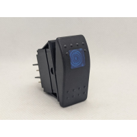 Купить Переключатель клавишный (DR-A11313AR) с фиксацией c подсветкой 12V ON-OFF Синий, Черный Магазин радиоэлектроники и радиодеталей RELCOMA, радиорынок каталог Киев, Украина