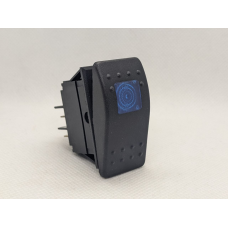 Купить Переключатель клавишный (DR-A11313AR) с фиксацией c подсветкой 12V ON-OFF Синий, Черный Магазин радиоэлектроники и радиодеталей RELCOMA, радиорынок каталог Киев, Украина