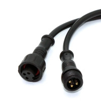 Купити Комплект герметичних роз'ємів M10, 3PIN, IP67, з кабелем Магазин радіоелектроніки та радіодеталей RELCOMA, радіоринок каталог Київ, Україна