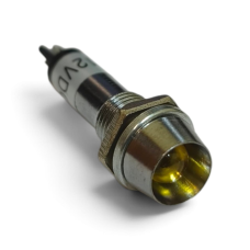 Купити Неонова індикація 12V у залізному корпусі (XD22-8) 8mm, Жовтий Магазин радіоелектроніки та радіодеталей RELCOMA, радіоринок каталог Київ, Україна