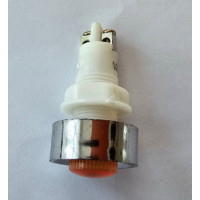 Купити Неонова індикація 12V, з відбивачем, на гвинтах, в корпусі, 12mm, Жовтий Магазин радіоелектроніки та радіодеталей RELCOMA, радіоринок каталог Київ, Україна