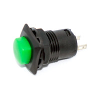 Купить Кнопка (DS-226), с фиксацией, круглая, без подсветки, ON-OFF, 2PIN, Зеленый, Черный Магазин радиоэлектроники и радиодеталей RELCOMA, радиорынок каталог Киев, Украина