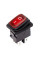Купить Переключатель мини KCD1-4-201W, IP65, 6A, 4pin, подстветка 220V, ON-OFF, красный Магазин радиоэлектроники и радиодеталей RELCOMA, радиорынок каталог Киев, Украина