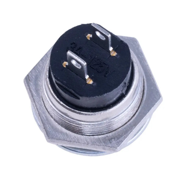 Купить Кнопка (DS-212), без фиксации, круглая, без подсветки, OFF-(ON), 2PIN, Синий, Серебристый Магазин радиоэлектроники и радиодеталей RELCOMA, радиорынок каталог Киев, Украина