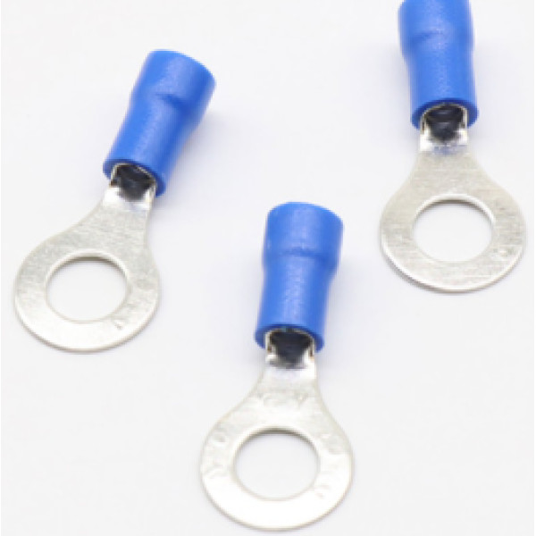 Купить Клемма О RV2-6, М6мм, на кабель 1.5-2.5мм2, Синий Магазин радиоэлектроники и радиодеталей RELCOMA, радиорынок каталог Киев, Украина