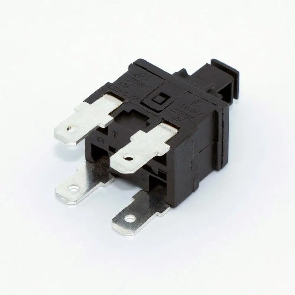 Купити Кнопка для пилососа, PS23-16-2D, з фіксацією, 220V, 12A, 4PIN Магазин радіоелектроніки та радіодеталей RELCOMA, радіоринок каталог Київ, Україна