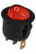 Купить Переключатель клавишный KCD1-5-101N c подсветкой 12V ON-OFF 3 Pin, Красный, Черный Магазин радиоэлектроники и радиодеталей RELCOMA, радиорынок каталог Киев, Украина