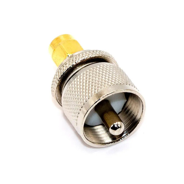 Купити Перехідник UHF - SMA, штекер UHF (PL259) (male) штекер SMA standard (male), metal Магазин радіоелектроніки та радіодеталей RELCOMA, радіоринок каталог Київ, Україна