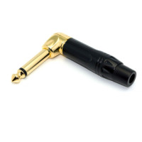 Купити Штекер 6.3мм моно HQ, корпус кутовий металевий, з гумовим вводом чорний Магазин радіоелектроніки та радіодеталей RELCOMA, радіоринок каталог Київ, Україна