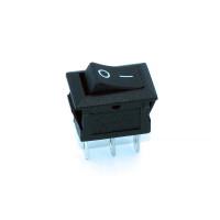 Купить Переключатель мини (KCD5-102), без подсветки, ON-ON, 3PIN, 3А, Черный, Черный Магазин радиоэлектроники и радиодеталей RELCOMA, радиорынок каталог Киев, Украина