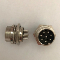 Купить Штекер GX16 монтажный Металл 10PIN d=16mm Магазин радиоэлектроники и радиодеталей RELCOMA, радиорынок каталог Киев, Украина