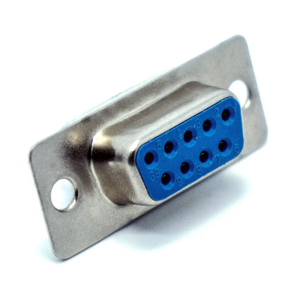 Купить Разъём компьютерный, гнездо DB-9F, 9pin (female) монтажное, пайка на кабель Магазин радиоэлектроники и радиодеталей RELCOMA, радиорынок каталог Киев, Украина