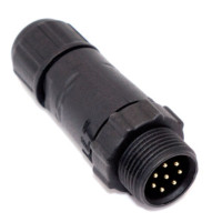 Купити Роз'єм герметичний LLT-M14 (male) IP68, штекер 14мм, 8PIN, на кабель Магазин радіоелектроніки та радіодеталей RELCOMA, радіоринок каталог Київ, Україна