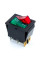 Купить Переключатель клавишный KCD2-2101N с фиксацией c подсветкой 12V ON-OFF 6 Pin, Красный-Зеленый, Черный Магазин радиоэлектроники и радиодеталей RELCOMA, радиорынок каталог Киев, Украина
