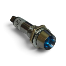 Купити Неонова індикація 12V у залізному корпусі (XD22-8) 8mm, Синій Магазин радіоелектроніки та радіодеталей RELCOMA, радіоринок каталог Київ, Україна