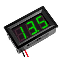 Купити Цифровий вольтметр 4-30V (Зелений), 48*29mm Магазин радіоелектроніки та радіодеталей RELCOMA, радіоринок каталог Київ, Україна