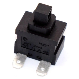 Купити Кнопка для пилососа PBS2-7 без фіксації, 12A, 220V, 2pin, ON-OFF Магазин радіоелектроніки та радіодеталей RELCOMA, радіоринок каталог Київ, Україна