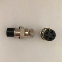 Купить Гнездо GX16 на кабель металл 5PIN d=16mm Магазин радиоэлектроники и радиодеталей RELCOMA, радиорынок каталог Киев, Украина