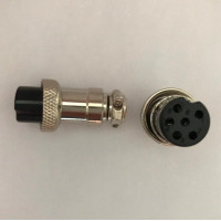 Купить Гнездо GX16 на кабель металл 6PIN d=16mm Магазин радиоэлектроники и радиодеталей RELCOMA, радиорынок каталог Киев, Украина