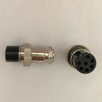 Купить Гнездо GX16 на кабель металл 7PIN d=16mm Магазин радиоэлектроники и радиодеталей RELCOMA, радиорынок каталог Киев, Украина