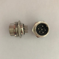 Купить Штекер GX16 монтажный Металл 6PIN d=16mm Магазин радиоэлектроники и радиодеталей RELCOMA, радиорынок каталог Киев, Украина