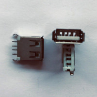 Купити Гніздо USB A монтажне пряме Магазин радіоелектроніки та радіодеталей RELCOMA, радіоринок каталог Київ, Україна
