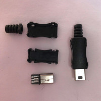 Купити Штекер mini USB 5pin розбірний із корпусом Магазин радіоелектроніки та радіодеталей RELCOMA, радіоринок каталог Київ, Україна