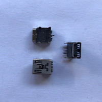 Купити Гніздо mini USB 5pin монтажне ніжки вниз Магазин радіоелектроніки та радіодеталей RELCOMA, радіоринок каталог Київ, Україна
