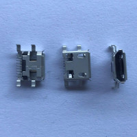 Купити Гніздо (конектор) micro USB 5pin HW-MC-5F-05 фланці посередині для встановлення в виріз Магазин радіоелектроніки та радіодеталей RELCOMA, радіоринок каталог Київ, Україна