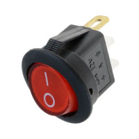 Купити Перемикач клавіатури KCD1-8-101N c підсвічуванням 12V ON-OFF 3 Pin, Червоний, Чорний Магазин радіоелектроніки та радіодеталей RELCOMA, радіоринок каталог Київ, Україна