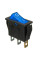 Купить Переключатель клавишный KCD3-101N с фиксацией c подсветкой 220V ON-OFF Синий, Черный Магазин радиоэлектроники и радиодеталей RELCOMA, радиорынок каталог Киев, Украина