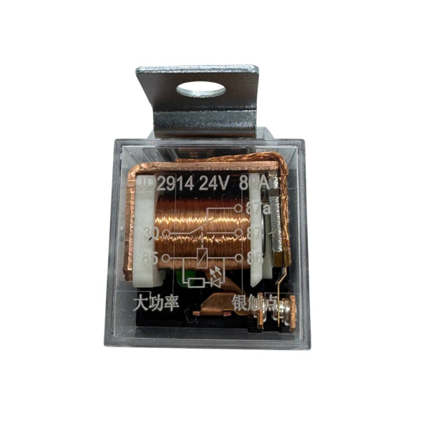 Купити Реле автомобільше JD2914, 80A, 24V, 5PIN, підсвічування зелений LED, мелат вухо Магазин радіоелектроніки та радіодеталей RELCOMA, радіоринок каталог Київ, Україна
