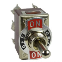 Купити Тумблер (KN3C-203), з фіксацією, 15А, 250V, ON-OFF-ON, 6PIN (гвинти) Магазин радіоелектроніки та радіодеталей RELCOMA, радіоринок каталог Київ, Україна