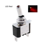 Купити Тумблер SW-07D, з фіксацією, 20А, з підсвічуванням 12V Червоний, ON-OFF, 3PIN Магазин радіоелектроніки та радіодеталей RELCOMA, радіоринок каталог Київ, Україна