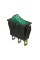 Купить Переключатель клавишный KCD3-101N с фиксацией c подсветкой 220V ON-OFF Зеленый, Черный Магазин радиоэлектроники и радиодеталей RELCOMA, радиорынок каталог Киев, Украина