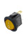 Купить Переключатель клавишный KCD1-8-101N c подсветкой 12V ON-OFF 3 Pin, Желтый, Черный Магазин радиоэлектроники и радиодеталей RELCOMA, радиорынок каталог Киев, Украина