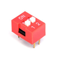 Купити DIP перемикач (dip switch) DS-02 в плату, 4pin, ON-OFF, червоний Магазин радіоелектроніки та радіодеталей RELCOMA, радіоринок каталог Київ, Україна