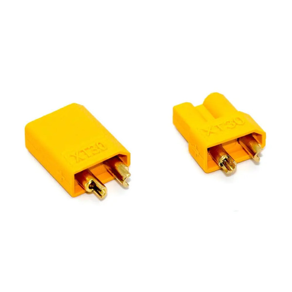 Купити З'єднувач проводів Amass 2pin, XT30 (XT30U-F + XT30U-M), 30A, комплект Магазин радіоелектроніки та радіодеталей RELCOMA, радіоринок каталог Київ, Україна