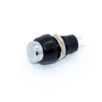 Купить Кнопка (CS-450) с фиксацией, круглая, без подсветки, ON-OFF, 2PIN, Серебро, Черный Магазин радиоэлектроники и радиодеталей RELCOMA, радиорынок каталог Киев, Украина