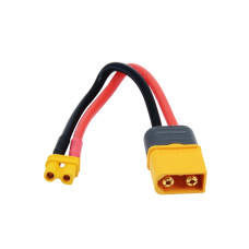 Купити Перехідник XT60H male - XT30 female з кабелем 10см 16AWG Магазин радіоелектроніки та радіодеталей RELCOMA, радіоринок каталог Київ, Україна