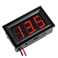 Купити Цифровий вольтметр 4-30V (Червоний), 48*29mm Магазин радіоелектроніки та радіодеталей RELCOMA, радіоринок каталог Київ, Україна