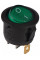 Купить Переключатель клавишный (KCD1-5-101N) c подсветкой 220V (N) ON-OFF 3 Pin Зеленый Черный Магазин радиоэлектроники и радиодеталей RELCOMA, радиорынок каталог Киев, Украина
