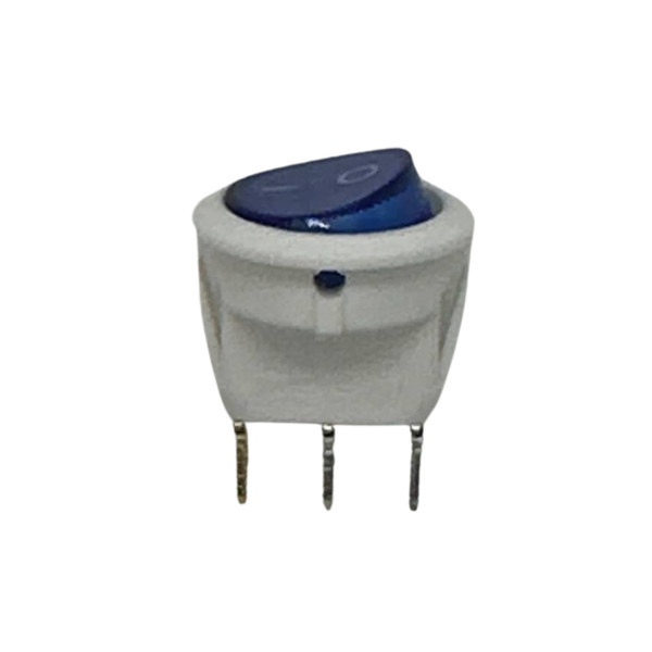 Купить Переключатель клавишный KCD1-8-101N c подсветкой 220V ON-OFF 3 Pin, Синий, Белый Магазин радиоэлектроники и радиодеталей RELCOMA, радиорынок каталог Киев, Украина