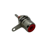 Купить Гнездо RCA металл монтажное (AV-1) 0.5A, Красный Магазин радиоэлектроники и радиодеталей RELCOMA, радиорынок каталог Киев, Украина