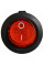 Купить Переключатель клавишный KCD1-5-101N c подсветкой 12V ON-OFF 3 Pin, Красный, Черный Магазин радиоэлектроники и радиодеталей RELCOMA, радиорынок каталог Киев, Украина