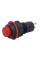 Купить Кнопка (DS-211), c фиксацией, круглая, без подсветки, ON-OFF, 2PIN, Красный, Черный Магазин радиоэлектроники и радиодеталей RELCOMA, радиорынок каталог Киев, Украина