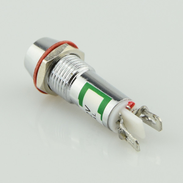 Купить Неоновая индикация 220V в железном корпусе (XD22-8) 8mm, Зеленый Магазин радиоэлектроники и радиодеталей RELCOMA, радиорынок каталог Киев, Украина